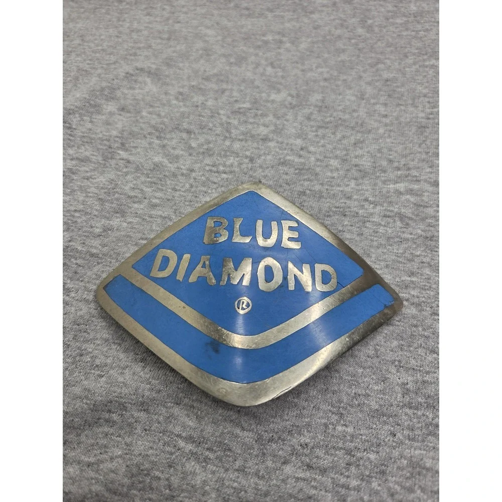 Handmade Blue Diamond Almond Growers One of a Kind Belt Buckle